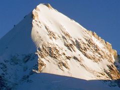 26 Gasherbrum II North Face Close Up Just Before Sunset From Gasherbrum North Base Camp In China 